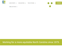 Tablet Screenshot of equalityncfoundation.org
